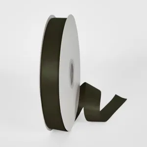 Dark Olive Double Sided Satin Ribbon 25mm 100yards - P572 by Florabelle Living, a Decorative Accessories for sale on Style Sourcebook