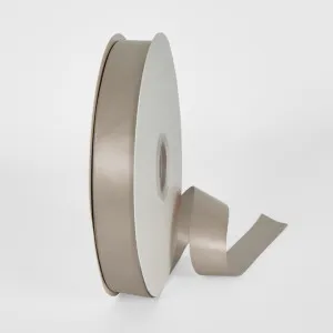 Taupe Double Sided Satin Ribbon 25mm 100yards - P823 by Florabelle Living, a Decorative Accessories for sale on Style Sourcebook