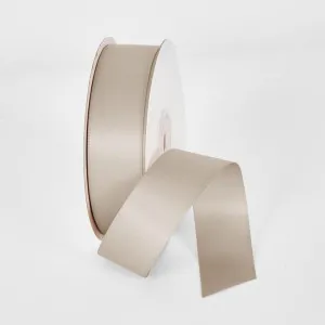 Taupe 25mm Double Sided Satin Ribbon 25 Yards - P823 by Florabelle Living, a Decorative Accessories for sale on Style Sourcebook