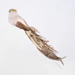 Ellou Clip on Bird Set of 6 Taupe by Florabelle Living, a Christmas for sale on Style Sourcebook