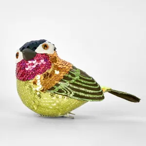 Jasper Clip on Sequin Bird Gold by Florabelle Living, a Christmas for sale on Style Sourcebook