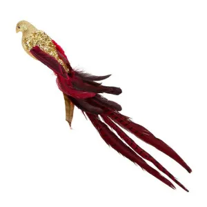Lamson Sequin Clip On Bird Gold with Red Tail by Florabelle Living, a Christmas for sale on Style Sourcebook