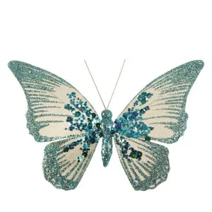 Amora Clip on Butterfly Peacock Blue by Florabelle Living, a Christmas for sale on Style Sourcebook