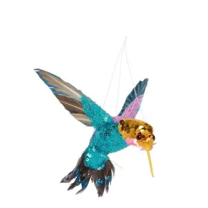 Zanzi Jewel Hanging Hummingbird Turquoise by Florabelle Living, a Christmas for sale on Style Sourcebook