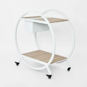 Ryder Bar Cart White Outdoor by Florabelle Living, a Tables for sale on Style Sourcebook