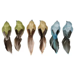 Shishi Clip on Bird Assorted Box of Six Green by Florabelle Living, a Christmas for sale on Style Sourcebook