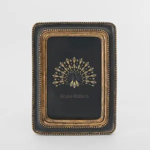 Vera Rectangle Photo Frame 4 x 6 Black & Gold by Florabelle Living, a Decorative Accessories for sale on Style Sourcebook
