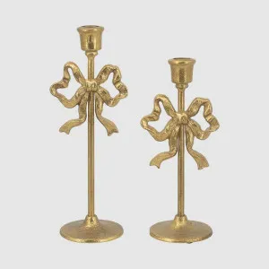 Bow Candle Holders Set of Two by Florabelle Living, a Decorative Accessories for sale on Style Sourcebook