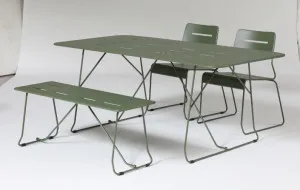 Parco Outdoor 4 Pce Dining Set Olive by Seek & Ramble, a Outdoor Sofa Sets for sale on Style Sourcebook