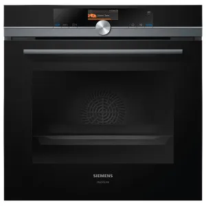 Siemens 60cm iQ700 studioLine Pyrolytic Black Built-In Oven HR876G8B6A by Siemens, a Ovens for sale on Style Sourcebook
