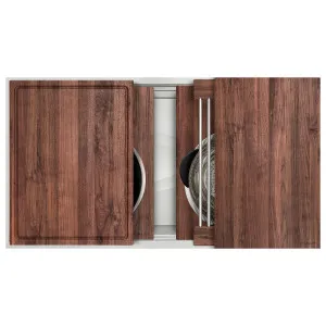 The Galley Ideal Workstation 3 Culinary Kit - American Black Walnut IWS-3-S-WA by The Galley, a Kitchen Sinks for sale on Style Sourcebook