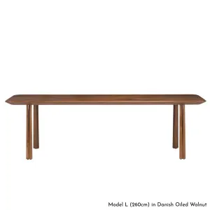 De La Espada Elliot 240cm Rectangular Dining Table - Walnut 056MW by De La Espada, a Dining Tables for sale on Style Sourcebook