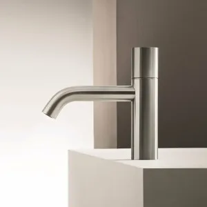 Fantini Brushed Stainless Steel Nostromo Basin Mixer with Extended Outlet - 3629008504 by Fantini, a Kitchen Taps & Mixers for sale on Style Sourcebook