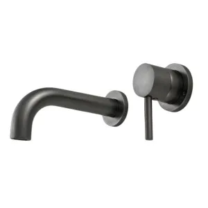Rogerseller Tonic Down 150mm Wall Mixer & Basin Outlet - Graphite 3606014905 by Rogerseller, a Kitchen Taps & Mixers for sale on Style Sourcebook
