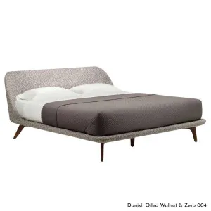 De La Espada Solo Bed King Frame - Walnut Upholstery A 787ZKWA by De La Espada, a Beds & Bed Frames for sale on Style Sourcebook