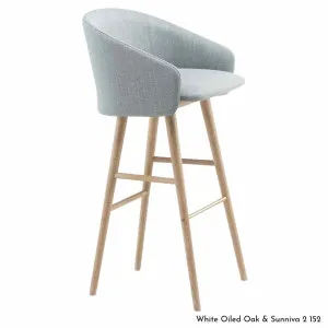 De La Espada Saia Bar Stool in Oak Timber - Upholstery Range A 406TKA by De La Espada, a Chairs for sale on Style Sourcebook