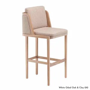 De La Espada Throne Bar Stool in Oak Timber - Upholstery Range A 271TKA by De La Espada, a Chairs for sale on Style Sourcebook