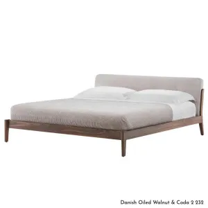 De La Espada Capo Queen Bed - Walnut Upholstery Range A 782QWA by De La Espada, a Beds & Bed Frames for sale on Style Sourcebook