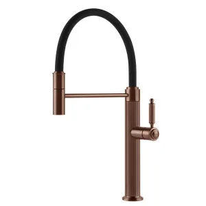 Gessi Venti20 Gooseneck Semi-Professional Mixer Tap Brushed Copper 60634-708 by Gessi, a Kitchen Taps & Mixers for sale on Style Sourcebook