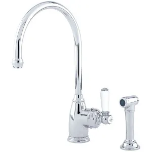 Shaws by Perrin & Rowe Yarrow Kitchen Mixer with Rinse - Chrome AUSH-4346CPWPC by Shaws by Perrin & Rowe, a Kitchen Taps & Mixers for sale on Style Sourcebook