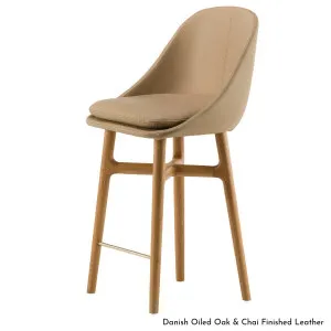 De La Espada Solo Wide Breakfast Bar Stool in Ash Timber - Upholstery Range A 750SPAA by De La Espada, a Chairs for sale on Style Sourcebook