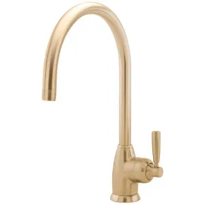 Shaws by Perrin & Rowe Roeburn Kitchen Mixer - Satin Brass AUSH-4841SB by Shaws by Perrin & Rowe, a Kitchen Taps & Mixers for sale on Style Sourcebook