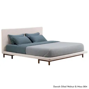 De La Espada Frame King Bed - Walnut Upholstery Range B 765ZKWB by De La Espada, a Beds & Bed Frames for sale on Style Sourcebook