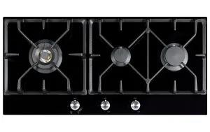Franke 85cm Gas & Induction Cooktop Black Glass FIG903B1N by Franke, a Cooktops for sale on Style Sourcebook