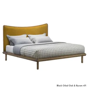 De La Espada Carlton Bed Queen Bed Frame - Oak Upholstery A 061QKA by De La Espada, a Beds & Bed Frames for sale on Style Sourcebook
