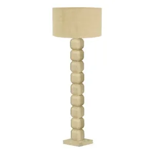 Huxley Floor Lamp 22x155cm in Blonde / Natural by OZ Design, a Floor Lamps for sale on Style Sourcebook
