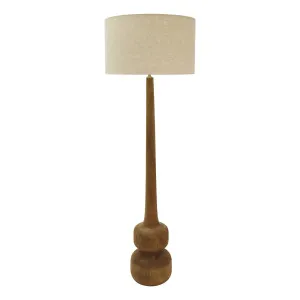 Teague Floor Lamp 24x155cm in Natural / Beige by OZ Design, a Floor Lamps for sale on Style Sourcebook