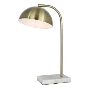 Loomy Table Lamp 20x48cm in White / Brass by OZ Design, a Table & Bedside Lamps for sale on Style Sourcebook