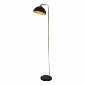 Glint Floor Lamp 25x151cm in Black / Gold by OZ Design, a Floor Lamps for sale on Style Sourcebook