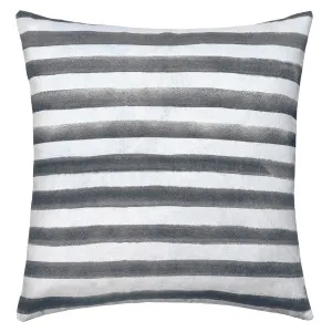 Rumi Striped Olive Green Linen Cushion - 50X50cm by Urban Road, a Cushions, Decorative Pillows for sale on Style Sourcebook