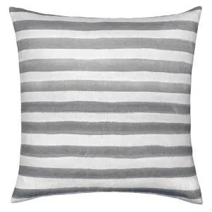 Rumi Striped Mustard Linen Cushion - 50X50cm by Urban Road, a Cushions, Decorative Pillows for sale on Style Sourcebook