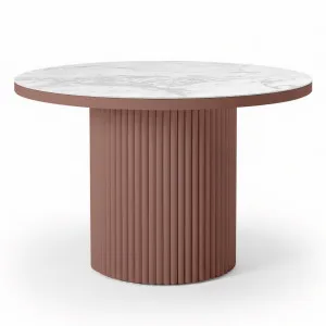 Evone Aluminium Outdoor Dining Table in Terracotta by Luxo Outdoors, a Tables for sale on Style Sourcebook