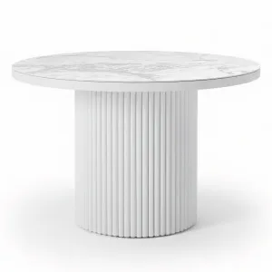 Evone Aluminium Outdoor Dining Table in White by Luxo Outdoors, a Tables for sale on Style Sourcebook