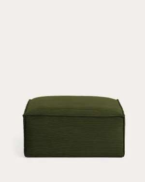 Blok footrest thick in green corduroy 90 x 70 cm by null, a Ottomans for sale on Style Sourcebook