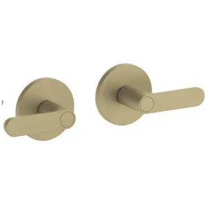 Fantini Icona Deco Wall Tap Set - Matte British Gold PVD 53P6R175B-4400R011A by Fantini, a Kitchen Taps & Mixers for sale on Style Sourcebook