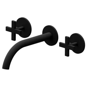 Rogerseller Gas Wall Basin Set - Matte Black 3606017411 by Rogerseller, a Kitchen Taps & Mixers for sale on Style Sourcebook