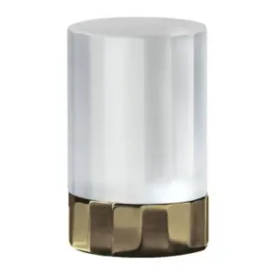 Fantini Venezia Crystal Hob Handle for Hot - Matte British Gold and Transparent White 29P6N748C6-HW by Fantini, a Kitchen Taps & Mixers for sale on Style Sourcebook