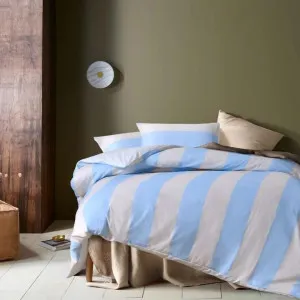 Accessorize Regency Blue Washed Cotton Quilt Cover Set by null, a Quilt Covers for sale on Style Sourcebook
