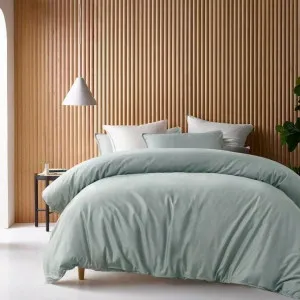Accessorize Bamboo Cotton Double Stitch Sage Quilt Cover Set by null, a Quilt Covers for sale on Style Sourcebook