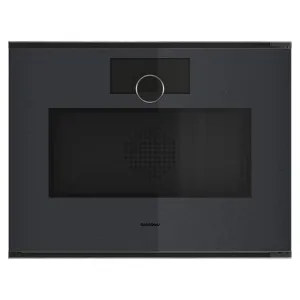 Gaggenau 60cm Minimalistic Series Compact Built-In Combi-Microwave Oven Right Hinge - Onyx GM-250-100 by Gaggenau, a Ovens for sale on Style Sourcebook