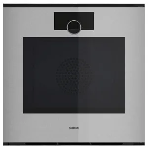 Gaggenau 60cm Minimalistic Series Pyrolytic Built-In Oven Right Hinge - Sterling GO-250-130 by Gaggenau, a Ovens for sale on Style Sourcebook