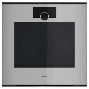 Gaggenau 60cm Minimalistic Series Pyrolytic Built-In Oven Right Hinge - Sterling GO-240-130 by Gaggenau, a Ovens for sale on Style Sourcebook