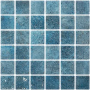 Penta-Pure Cobalt Gloss Glass Structured Mosaic by Beaumont Tiles, a Mosaic Tiles for sale on Style Sourcebook