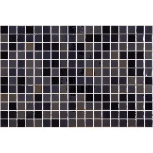 Opalo Negro Gloss Glass Structured Mosaic by Beaumont Tiles, a Mosaic Tiles for sale on Style Sourcebook