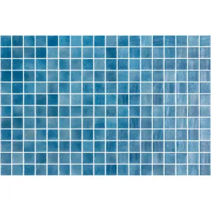 Nieve Azul Medio Gloss Glass Structured Mosaic by Beaumont Tiles, a Mosaic Tiles for sale on Style Sourcebook