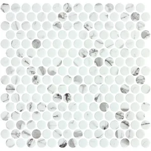 Penny EcoStone Fosco Glass Structured Mosaic by Beaumont Tiles, a Mosaic Tiles for sale on Style Sourcebook